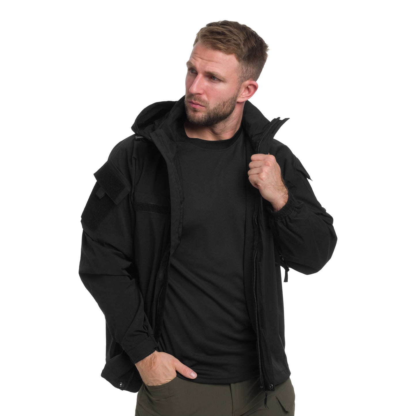 Kurtka MFH US Softshell Level 5 - Black