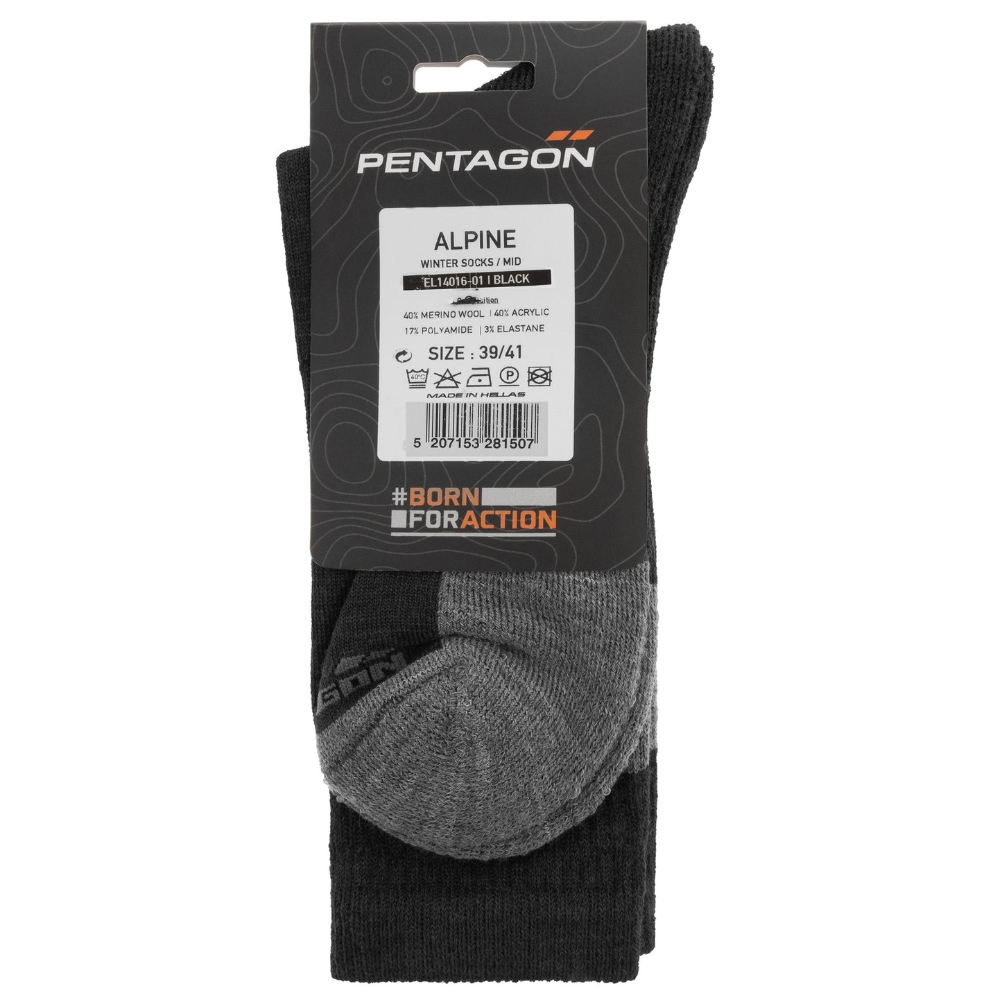 Skarpety Pentagon Alpine Merino Medium - Black