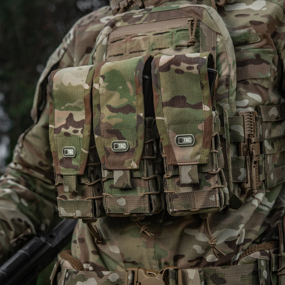Podwójna ładownica M-Tac na magazynki do AR/AK/RPK-74 - MultiCam