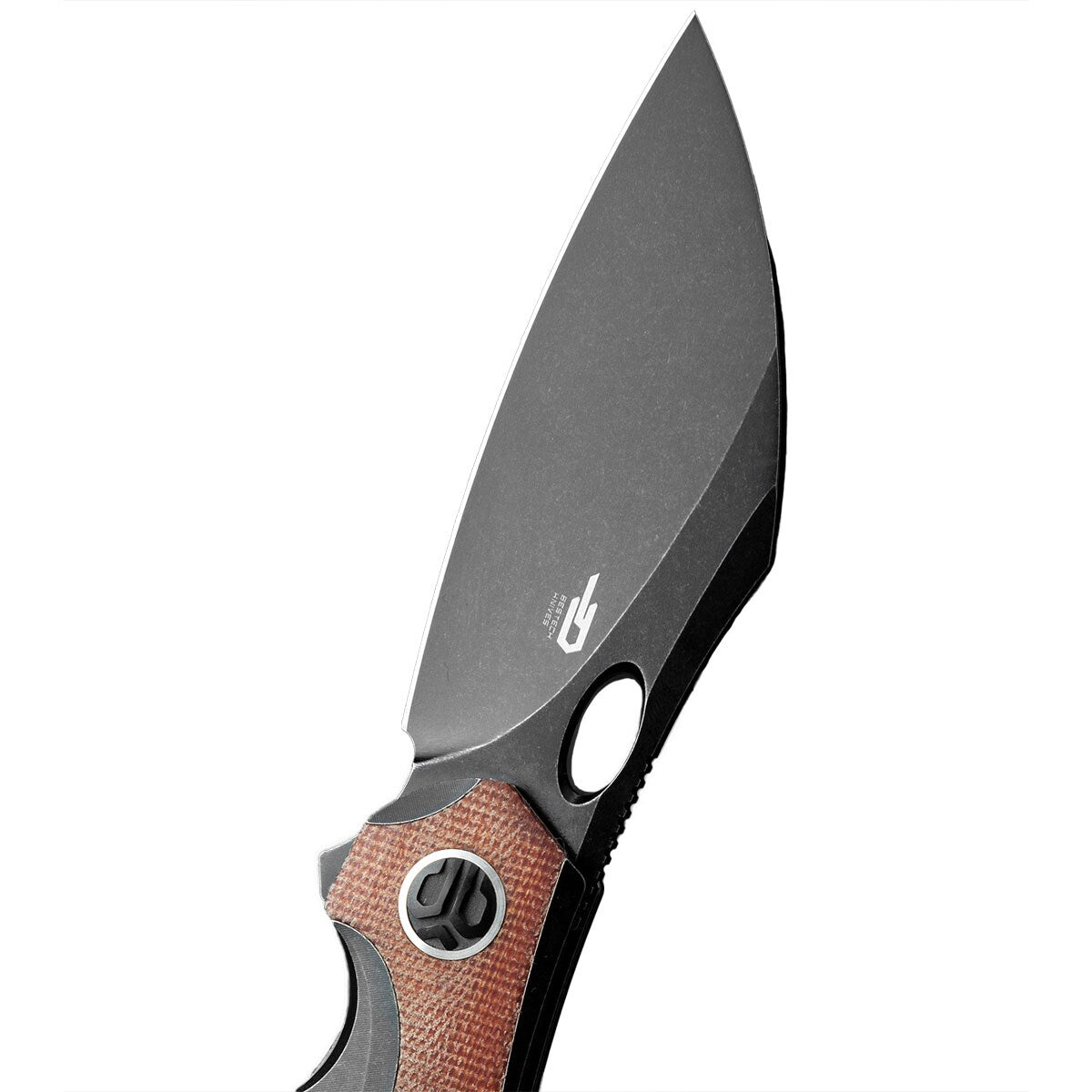 Nóż składany Bestech Knives Nogard - Black Titanium/Natural Micarta Canvas