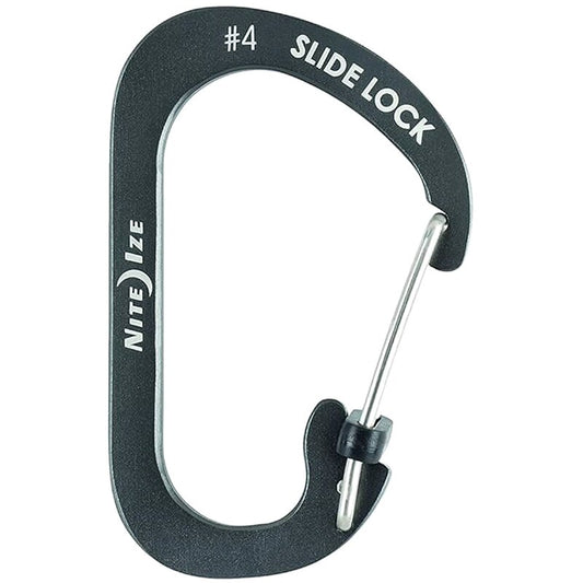 Karabińczyk Nite Ize SlideLock 4 Aluminum - Charcoal