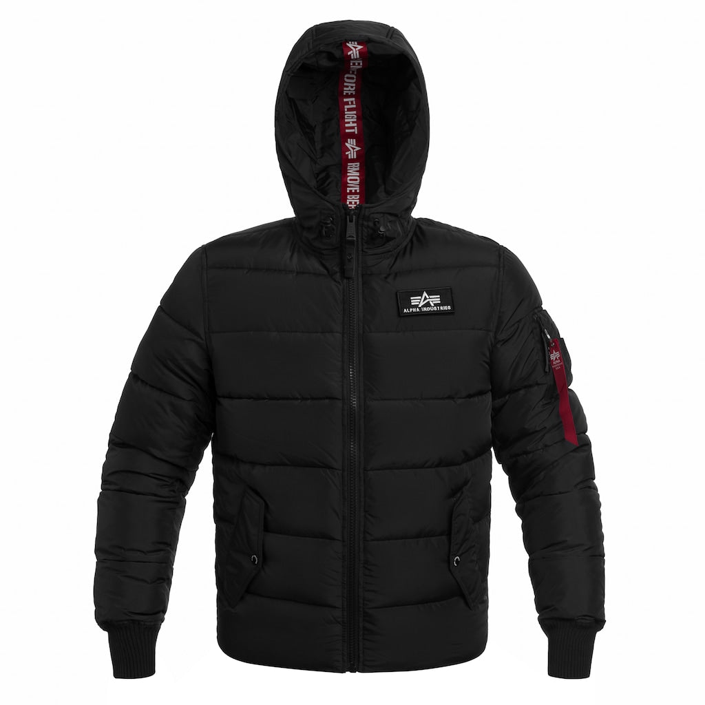 Kurtka Alpha Industries Hooded Puffer FD - Black