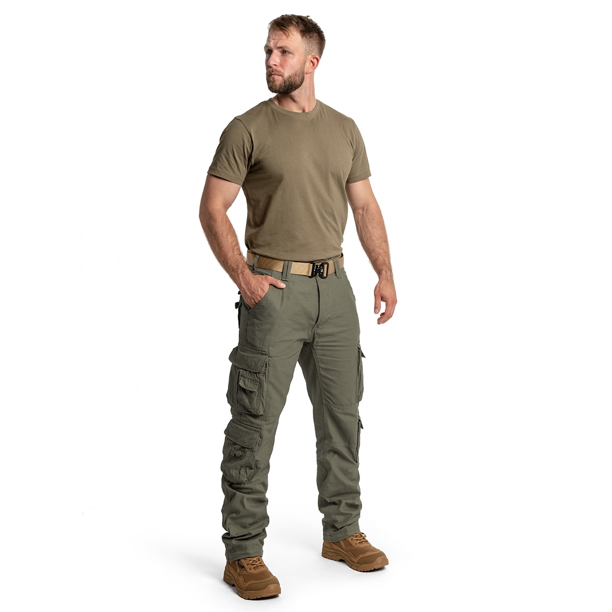 Spodnie Brandit Pure Slim Fit - Olive