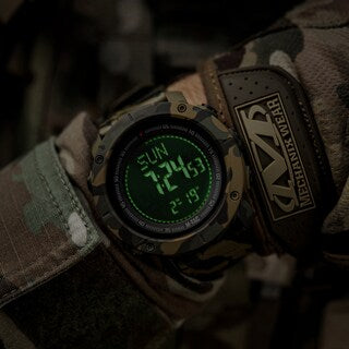 Zegarek taktyczny M-Tac z kompasem 2095 - Camo