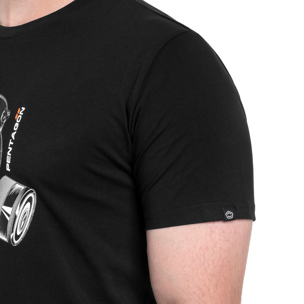 Koszulka T-Shirt Pentagon "Gas-Mask" - Black