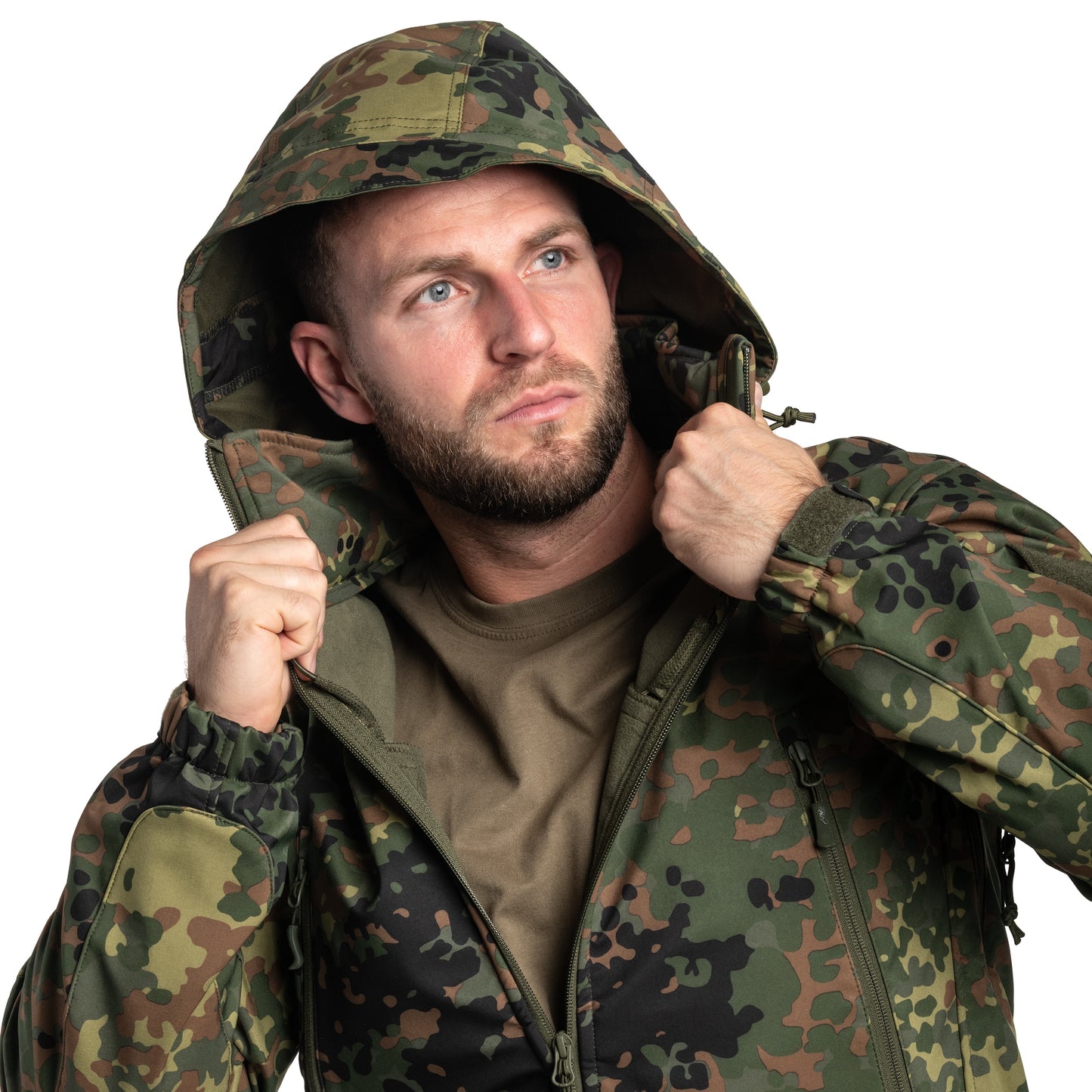 Kurtka Helikon Gunfighter Softshell Shark Skin Windblocker - Flecktarn