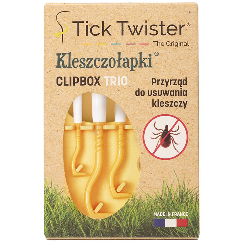 Kleszczołapki Tick Twister Clipbox Trio - Orange