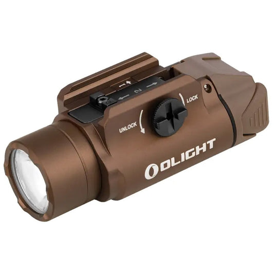 Latarka na broń Olight PL-3R Valkyrie Desert Tan - 1500 lumenów