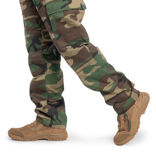 Spodnie wojskowe MFH wzmacniane US Combat BDU - Woodland