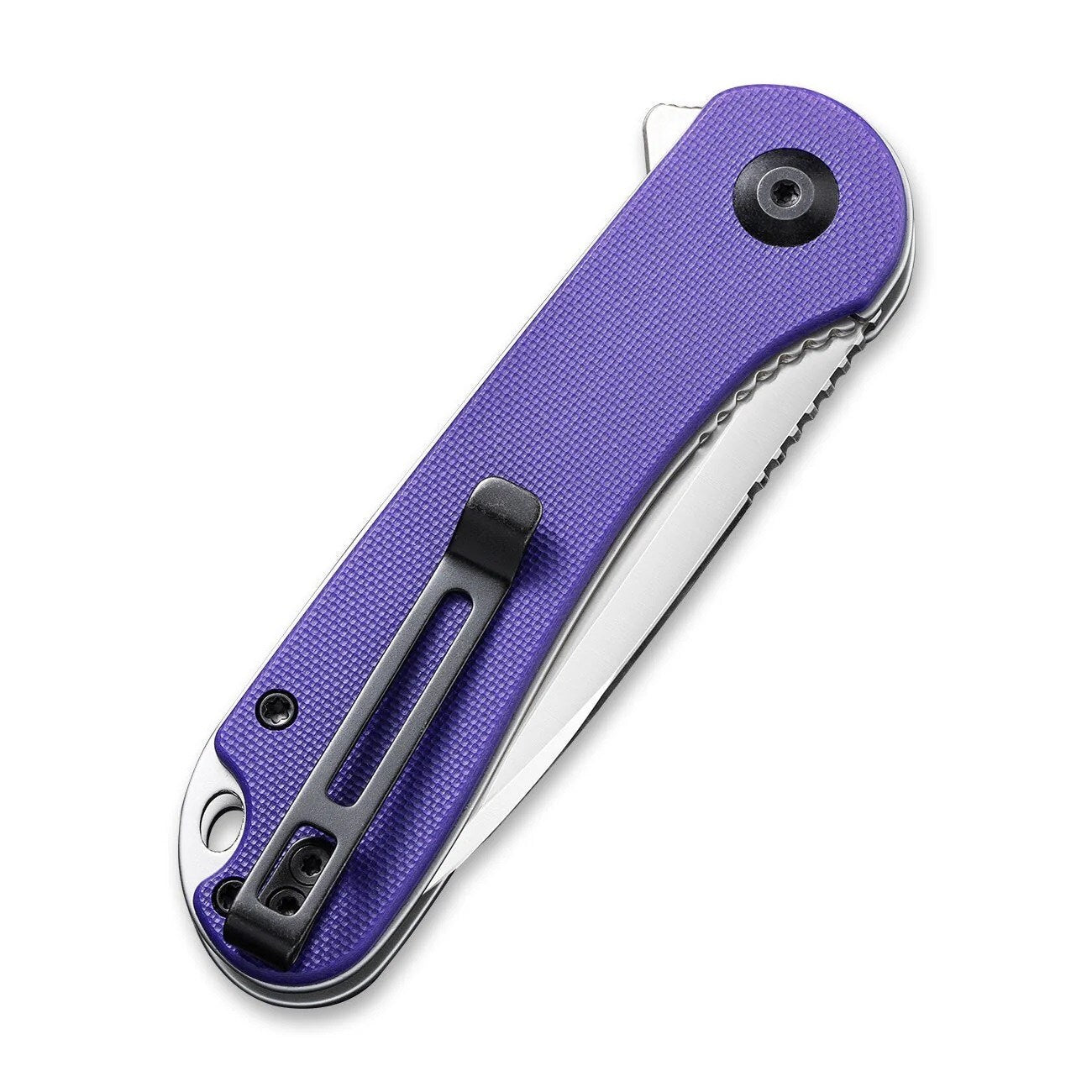 Nóż składany Civivi D2 Elementum Flipper C907V - Satin/Purple G10