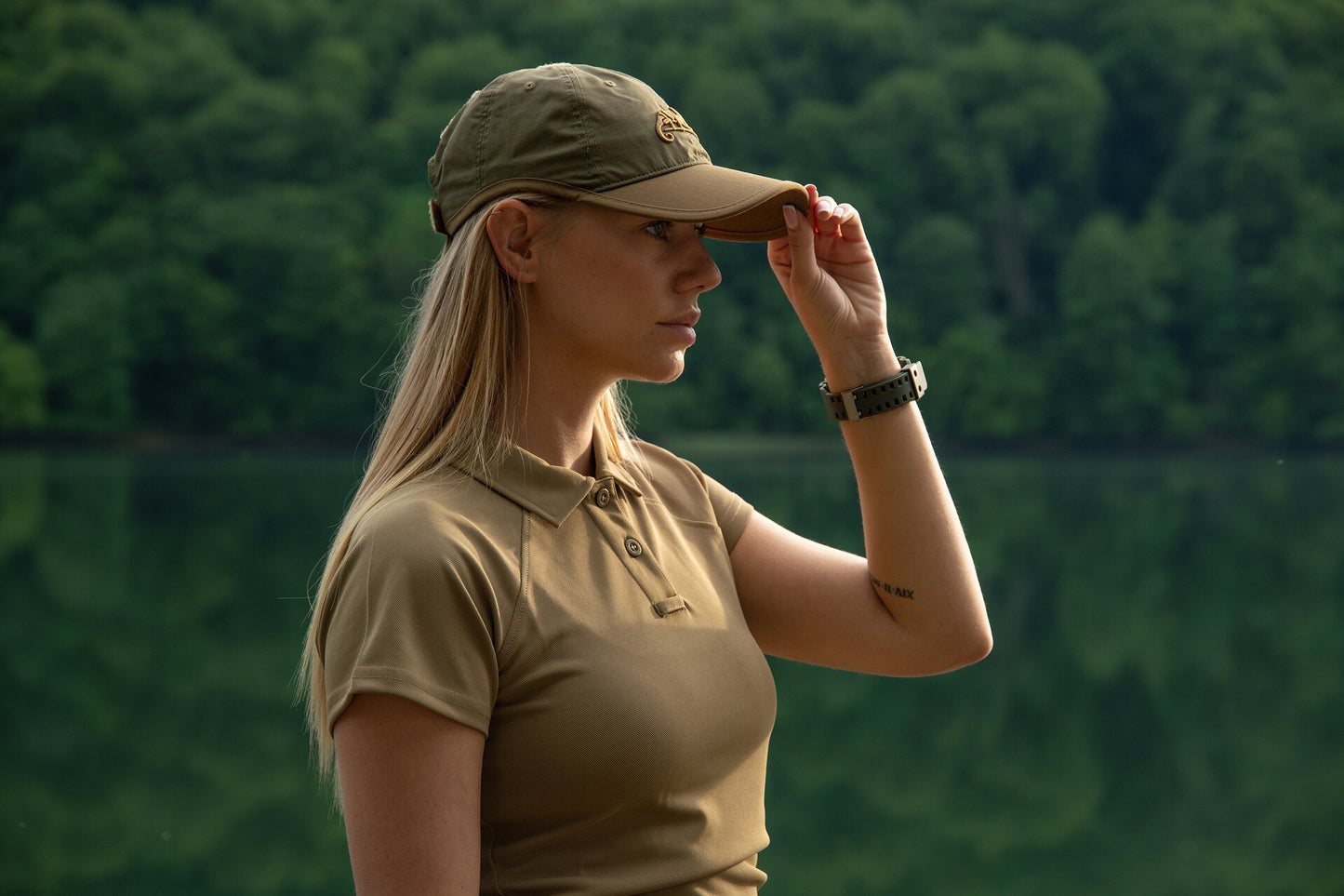 Koszulka termoaktywna Polo Helikon Women's UTL TopCool Lite - Khaki
