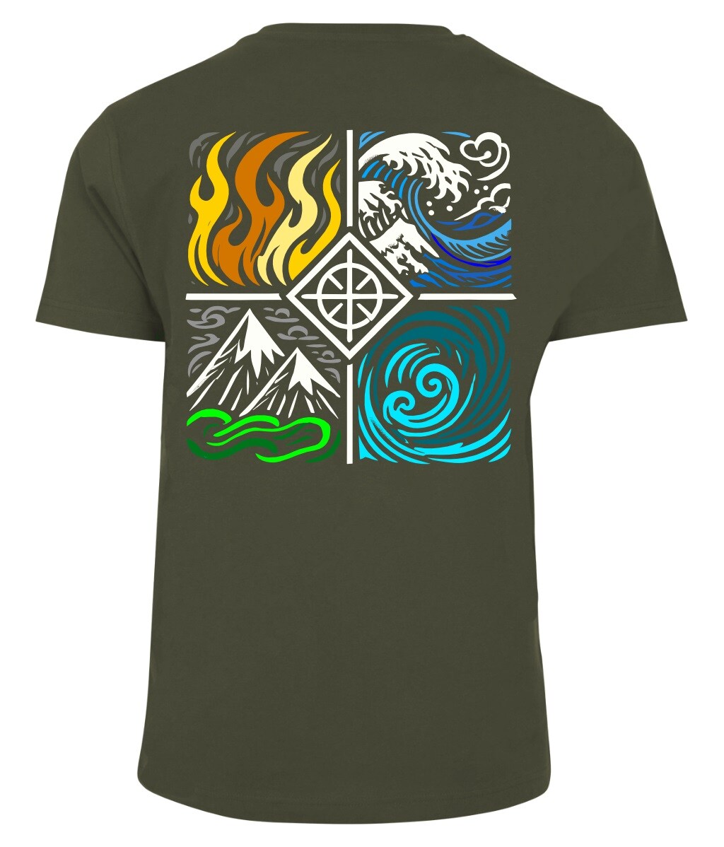Koszulka T-shirt Voyovnik Four Elements - Olive