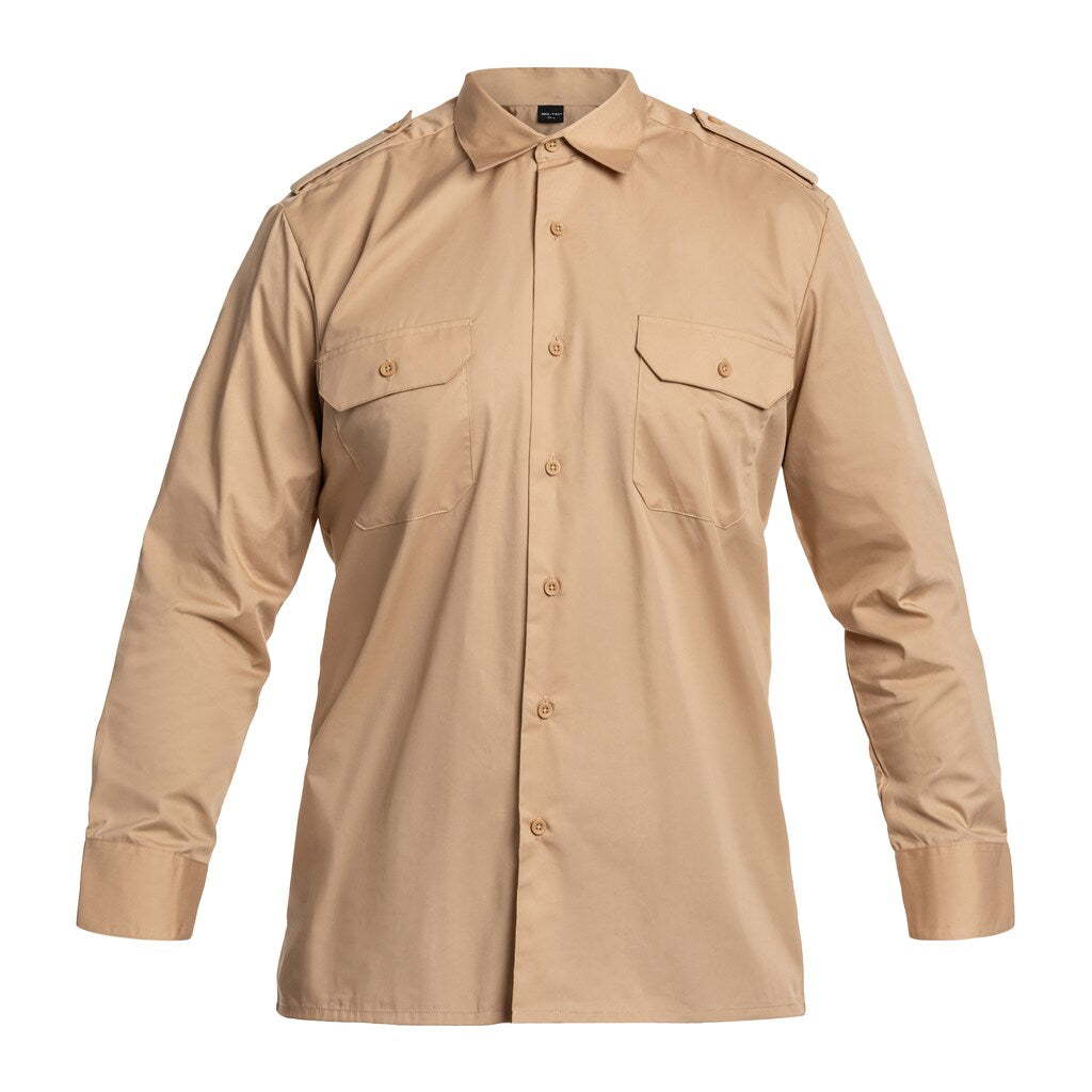 Koszula Mil-Tec Service Long Sleeve Shirt - Khaki