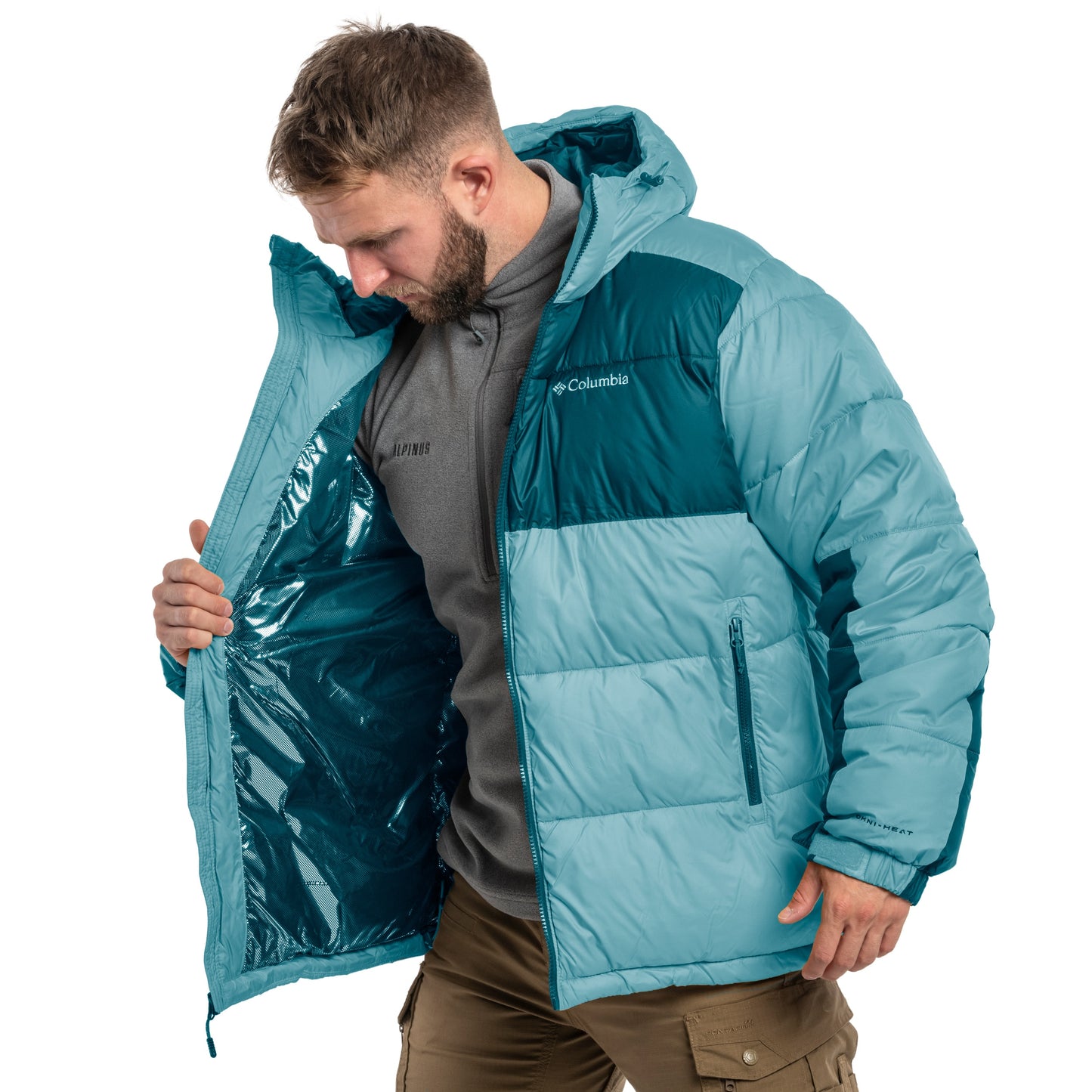 Kurtka Columbia Pike Lake II Hooded - Metal/Night Wave