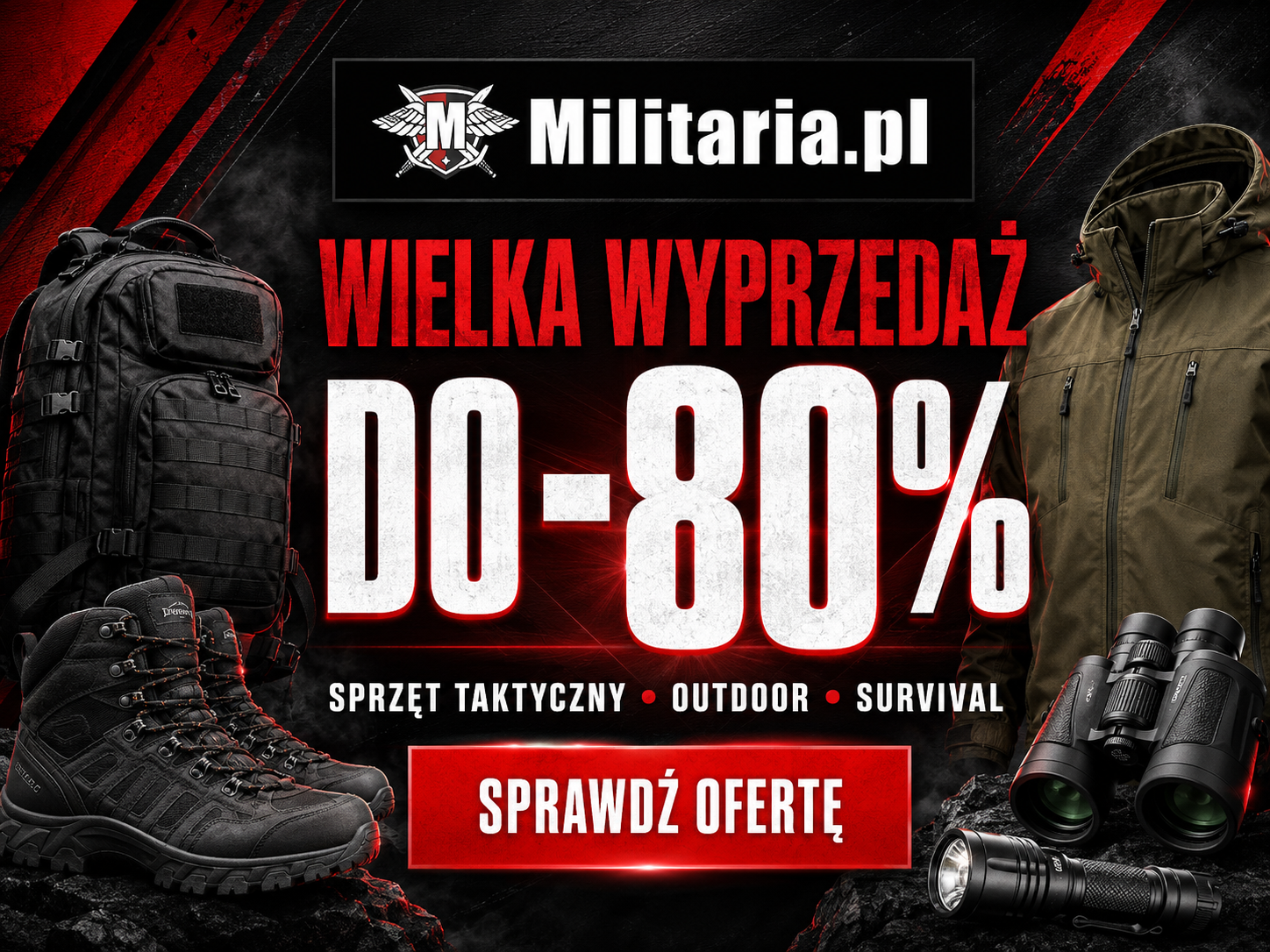 Wielka wyprzedaż Militaria do 80 procent